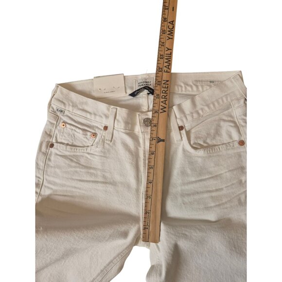 Citizens of Humanity Inga Jeans in Frappe Skinny Low/ Mid Rise Jeans White sz 25 - Picture 11 of 12